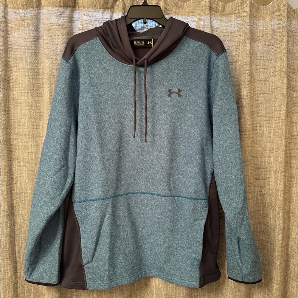 Light blue/gray Under Armour hoodie, 2XL